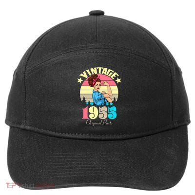 Vintage Rosie The Riveter 1955 Original Parts 70th Birthday 7-Panel Snapback Hat