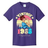 Vintage Rosie The Riveter 1955 Original Parts 70th Birthday Kids T-Shirt