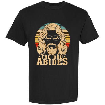 Vintage Retro The Dad Abides Funny Dad Fathers Day Garment-Dyed Heavyweight T-Shirt