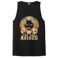 Vintage Retro The Dad Abides Funny Dad Fathers Day PosiCharge Competitor Tank