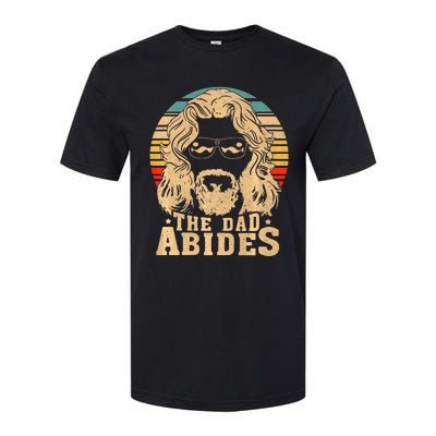 Vintage Retro The Dad Abides Funny Dad Fathers Day Softstyle CVC T-Shirt