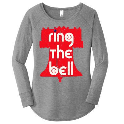 Vintage Ring The Bell Philadelphia Philly Jawn Christmas Women's Perfect Tri Tunic Long Sleeve Shirt