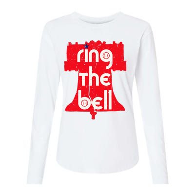 Vintage Ring The Bell Philadelphia Philly Jawn Christmas Womens Cotton Relaxed Long Sleeve T-Shirt