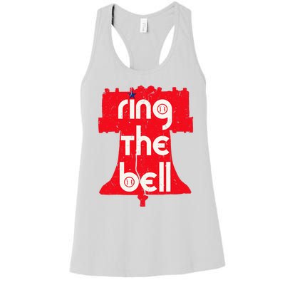 Vintage Ring The Bell Philadelphia Philly Jawn Christmas Women's Racerback Tank