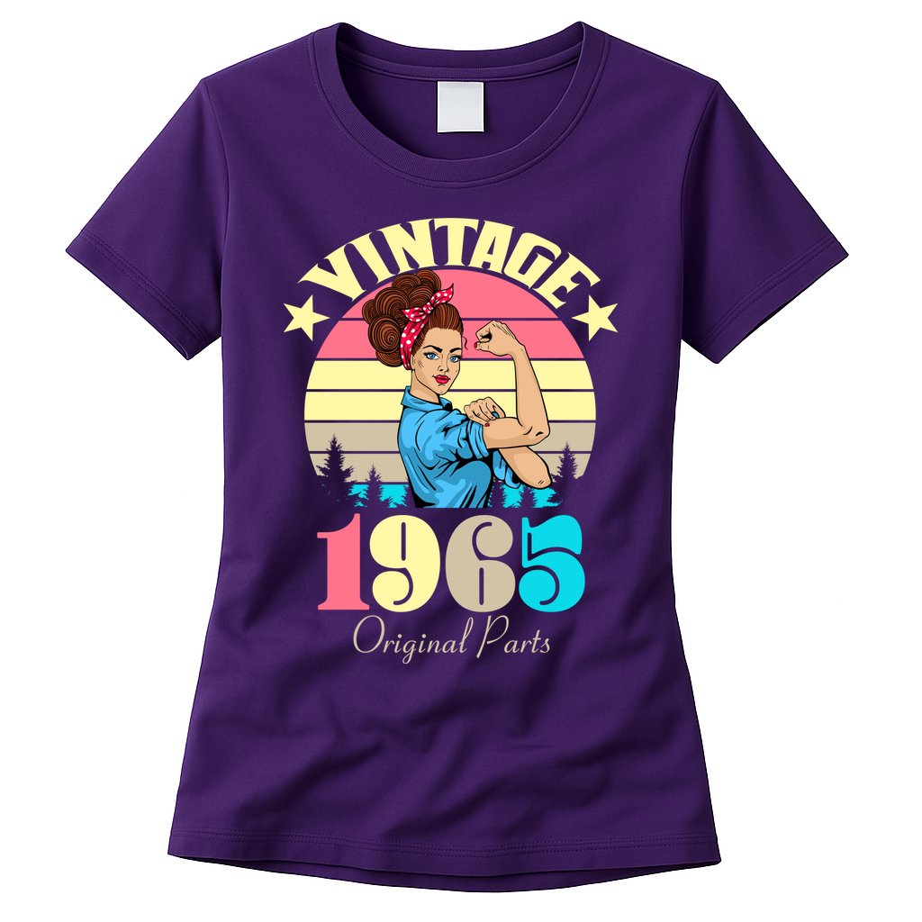 Vintage Rosie The Riveter 1965 Original Parts 60th Birthday Womens T-Shirt