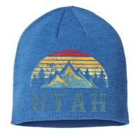 Vintage Retro Ut Utah U.S. Mountain State Sustainable Beanie