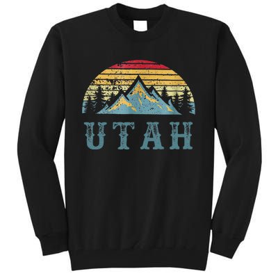 Vintage Retro Ut Utah U.S. Mountain State Tall Sweatshirt