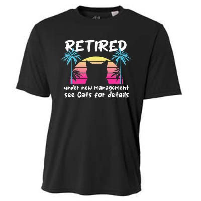 Vintage Retired Under New Management See Cats For Details Cooling Performance Crew T-Shirt