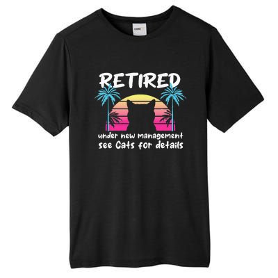 Vintage Retired Under New Management See Cats For Details Tall Fusion ChromaSoft Performance T-Shirt