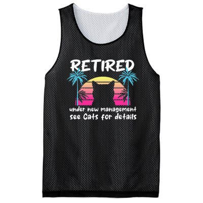 Vintage Retired Under New Management See Cats For Details Mesh Reversible Basketball Jersey Tank