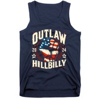 Vintage Retro Us Flag Outlaw Hillbilly 2024 Trump Vance 2024 Tank Top