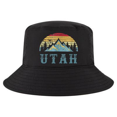 Vintage Retro UT Utah U.S. Mountain State tee Cool Comfort Performance Bucket Hat