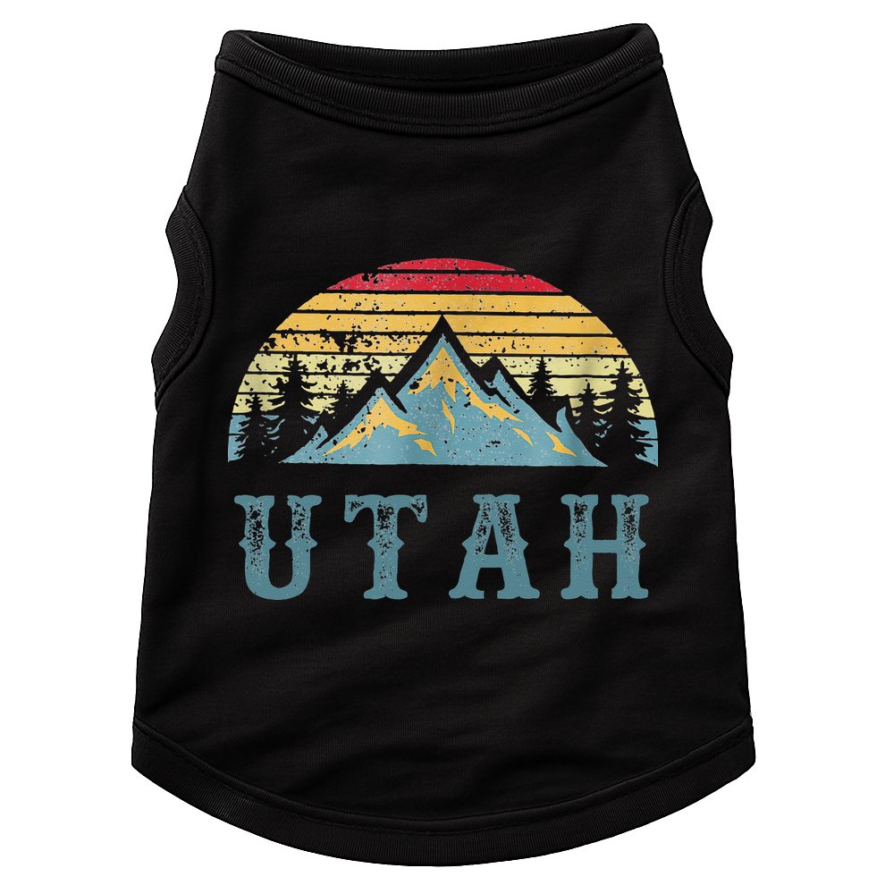 Vintage Retro UT Utah U.S. Mountain State tee Doggie Tank