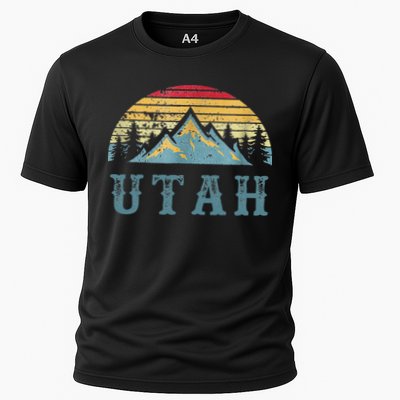 Vintage Retro UT Utah U.S. Mountain State tee Performance Shirt
