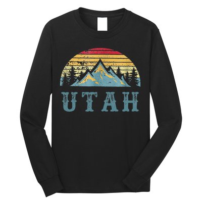 Vintage Retro UT Utah U.S. Mountain State tee Long Sleeve Shirt