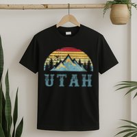 Vintage Retro UT Utah U.S. Mountain State tee T-Shirt