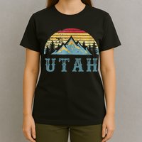 Vintage Retro UT Utah U.S. Mountain State tee T-Shirt