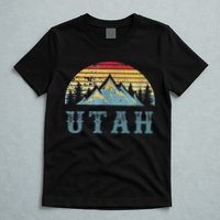 Vintage Retro UT Utah U.S. Mountain State tee T-Shirt