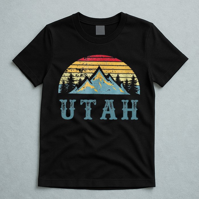 Vintage Retro UT Utah U.S. Mountain State tee T-Shirt