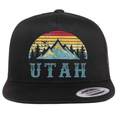 Vintage Retro UT Utah U.S. Mountain State tee Flatbill Hat