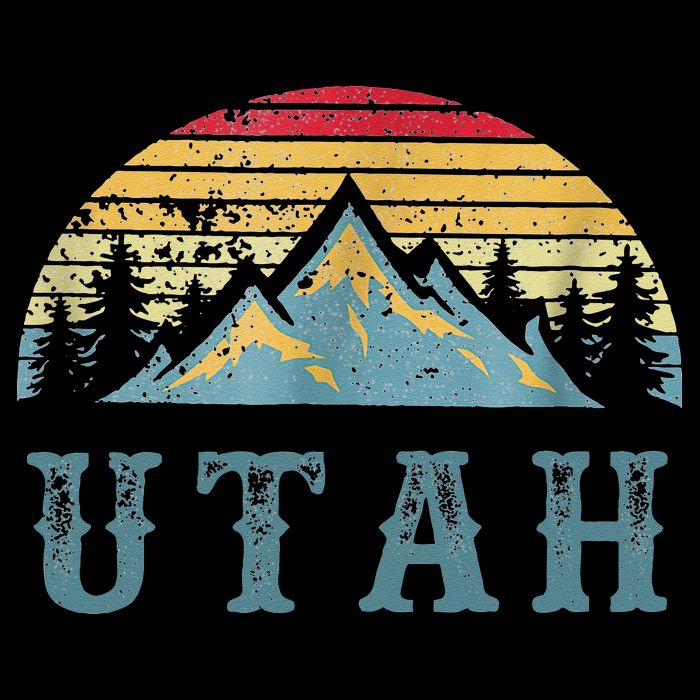 Vintage Retro UT Utah U.S. Mountain State tee 16 in Basic Backpack