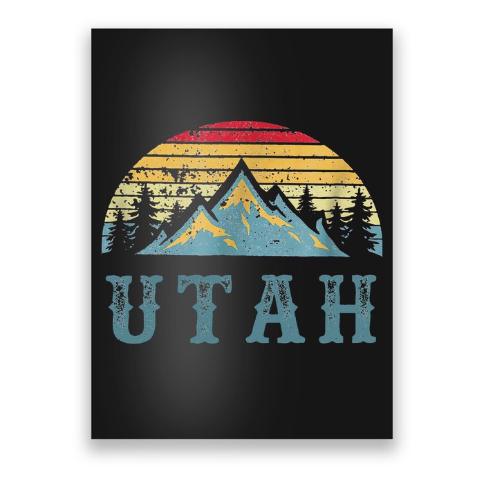 Vintage Retro UT Utah U.S. Mountain State tee Poster