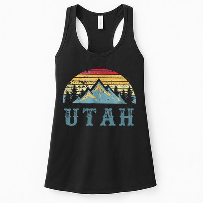 Vintage Retro UT Utah U.S. Mountain State tee Womens Tank Top