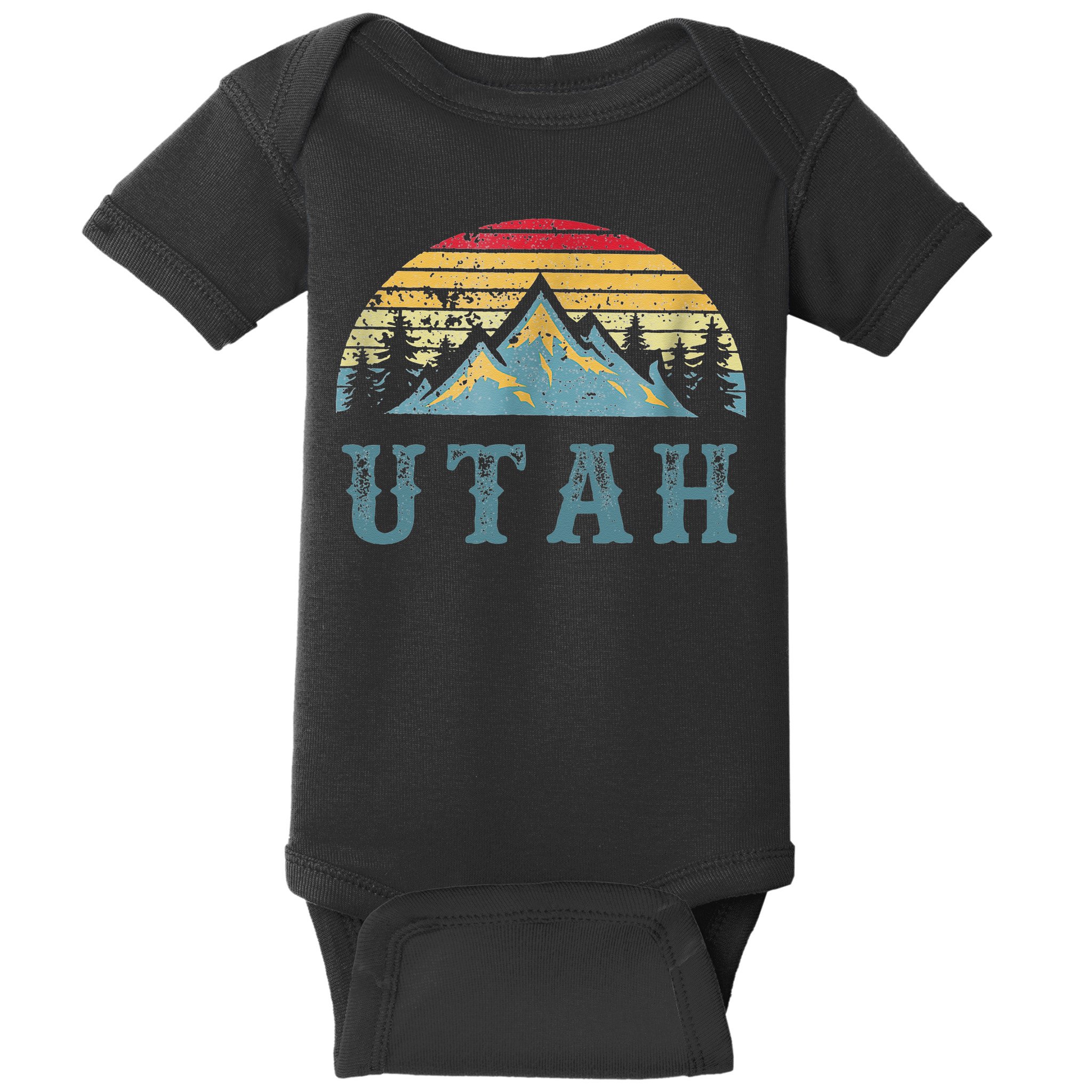 Vintage Retro UT Utah U.S. Mountain State tee Baby Bodysuit