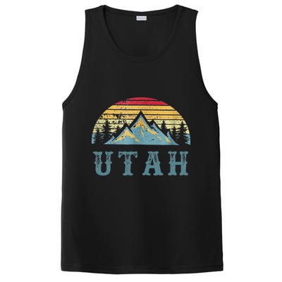 Vintage Retro UT Utah U.S. Mountain State tee PosiCharge Competitor Tank