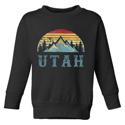 Vintage Retro UT Utah U.S. Mountain State tee Toddler Sweatshirt