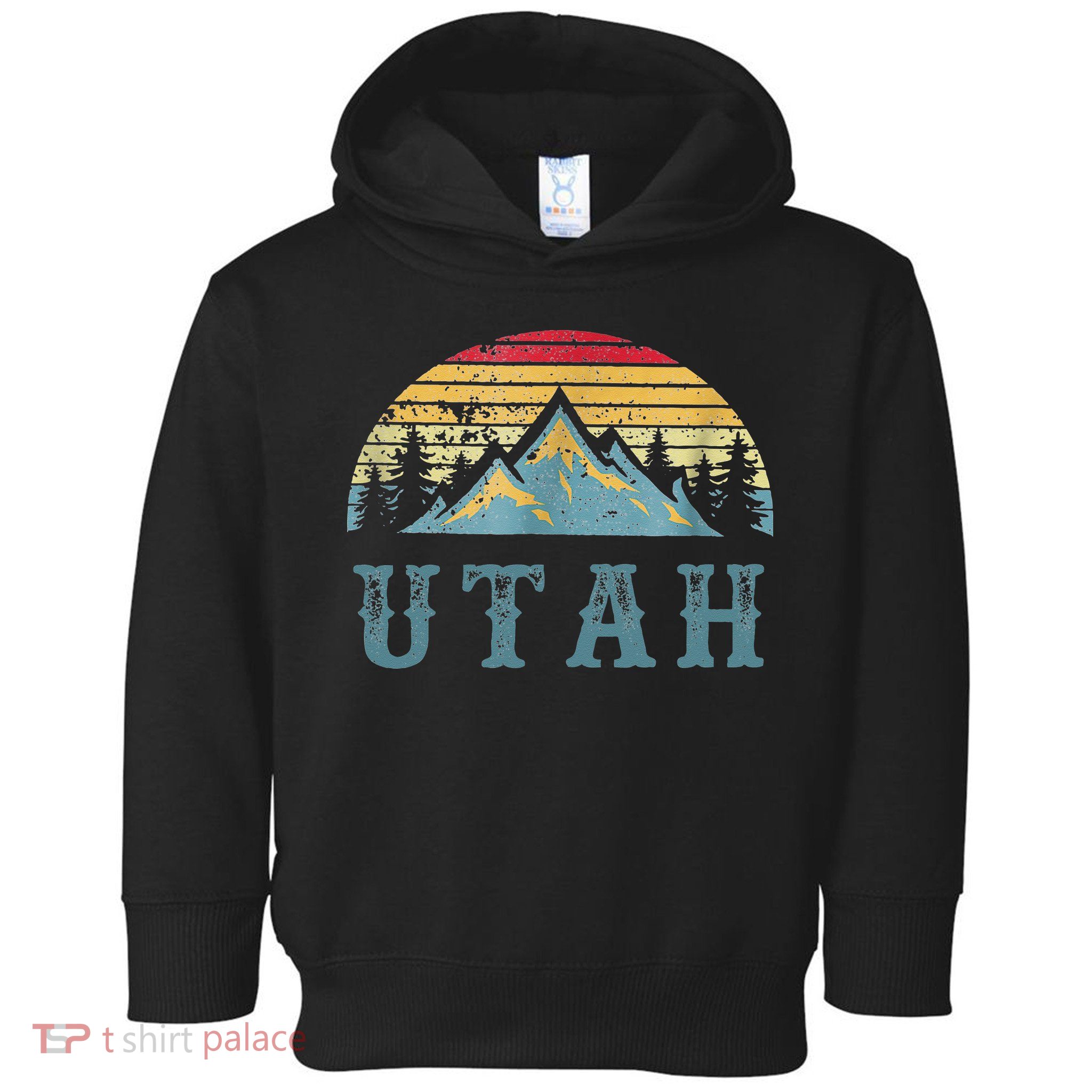 Vintage Retro UT Utah U.S. Mountain State tee Toddler Hoodie