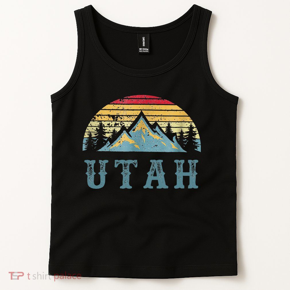 Vintage Retro UT Utah U.S. Mountain State tee Tank Top