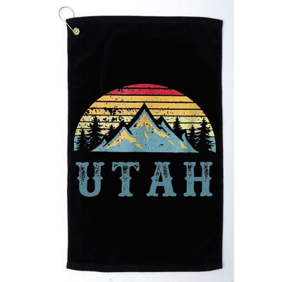 Vintage Retro UT Utah U.S. Mountain State tee Golf Towel