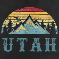 Vintage Retro UT Utah U.S. Mountain State tee Golf Towel