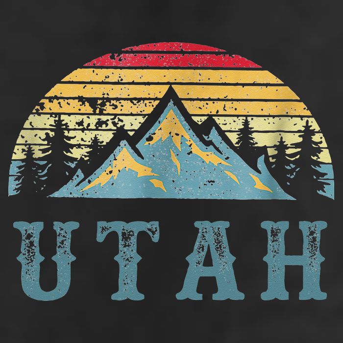 Vintage Retro UT Utah U.S. Mountain State tee Golf Towel