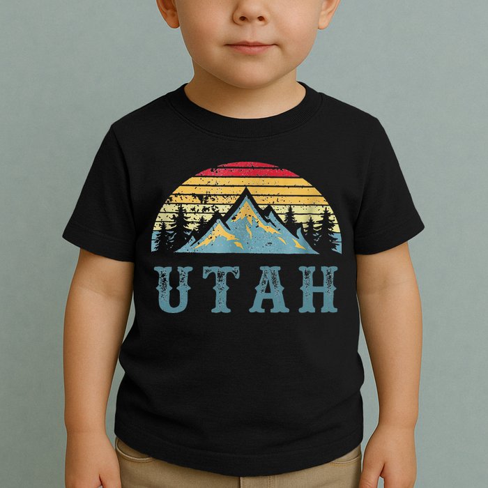 Vintage Retro UT Utah U.S. Mountain State tee Toddler T-Shirt