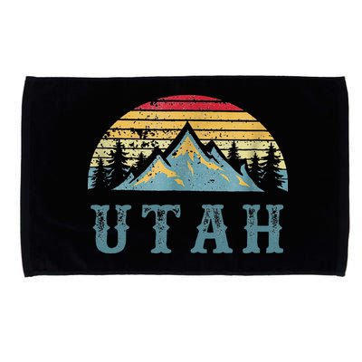 Vintage Retro UT Utah U.S. Mountain State tee Microfiber Hand Towel