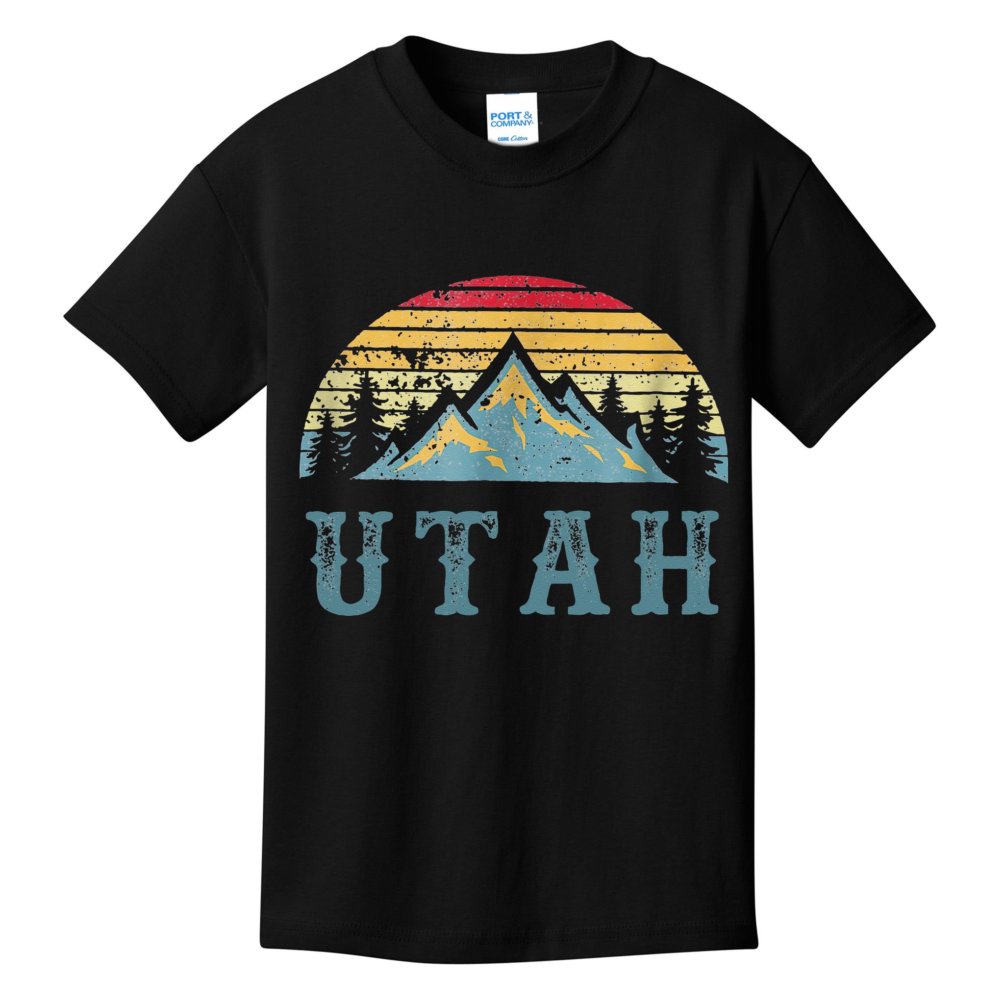 Vintage Retro UT Utah U.S. Mountain State tee Kids T-Shirt