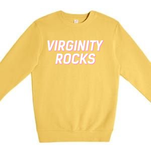 Virginity Rocks Premium Crewneck Sweatshirt