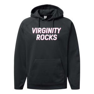 Virginity Rocks Performance Fleece Hoodie