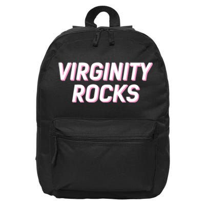 Virginity Rocks 16 in Basic Backpack