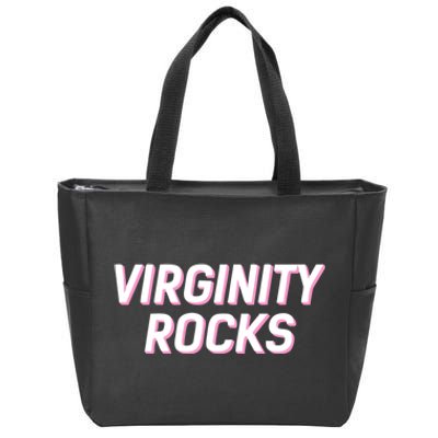 Virginity Rocks Zip Tote Bag