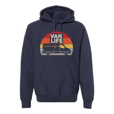 Vintage Retro Vanlife Camper Van Life Meaningful Premium Hoodie