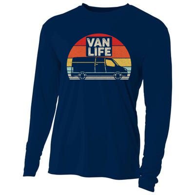 Vintage Retro Vanlife Camper Van Life Meaningful Cooling Performance Long Sleeve Crew