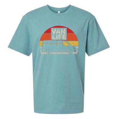 Vintage Retro Vanlife Camper Van Life Meaningful Sueded Cloud Jersey T-Shirt