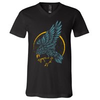 Vintage Raven V-Neck T-Shirt