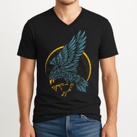 Vintage Raven V-Neck T-Shirt