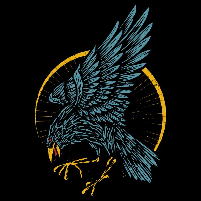Vintage Raven Tank Top