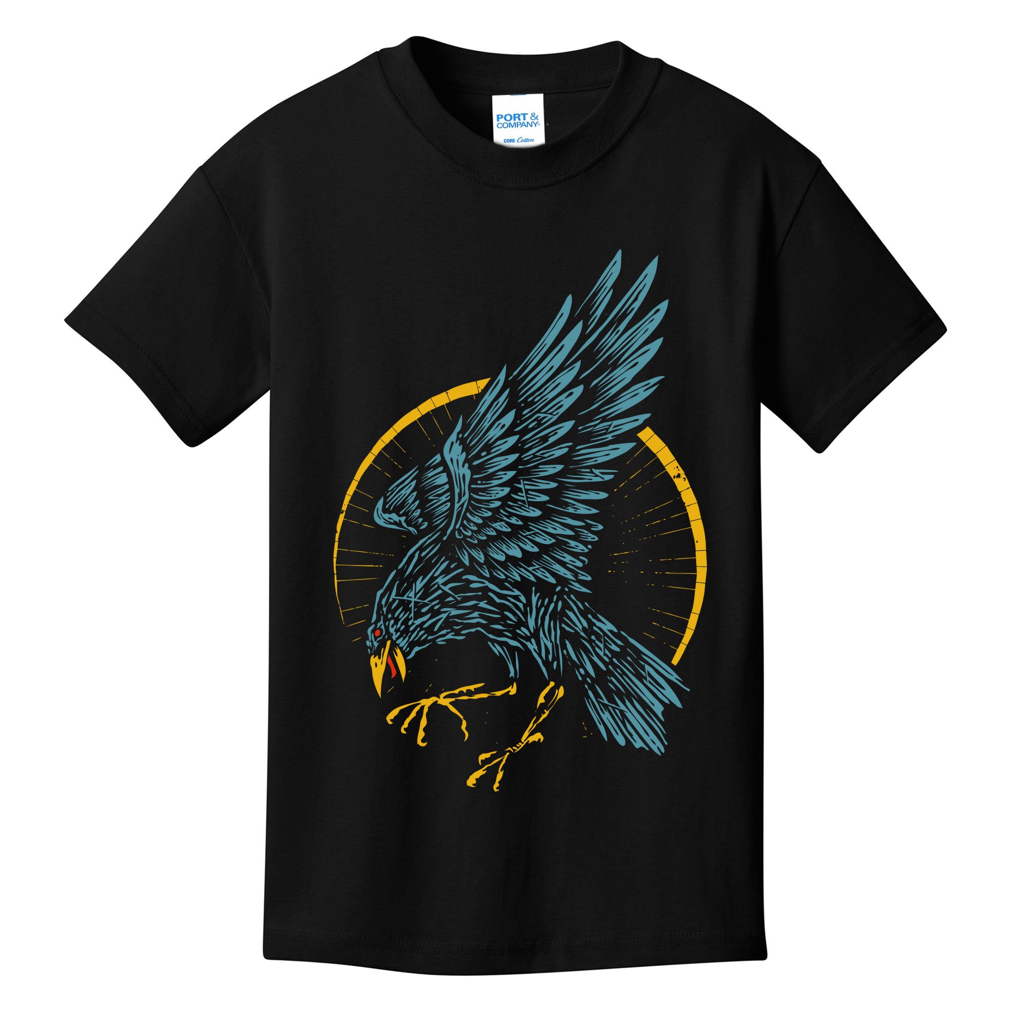 Vintage Raven Kids T-Shirt