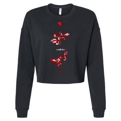 Violator Red Cropped Pullover Crew